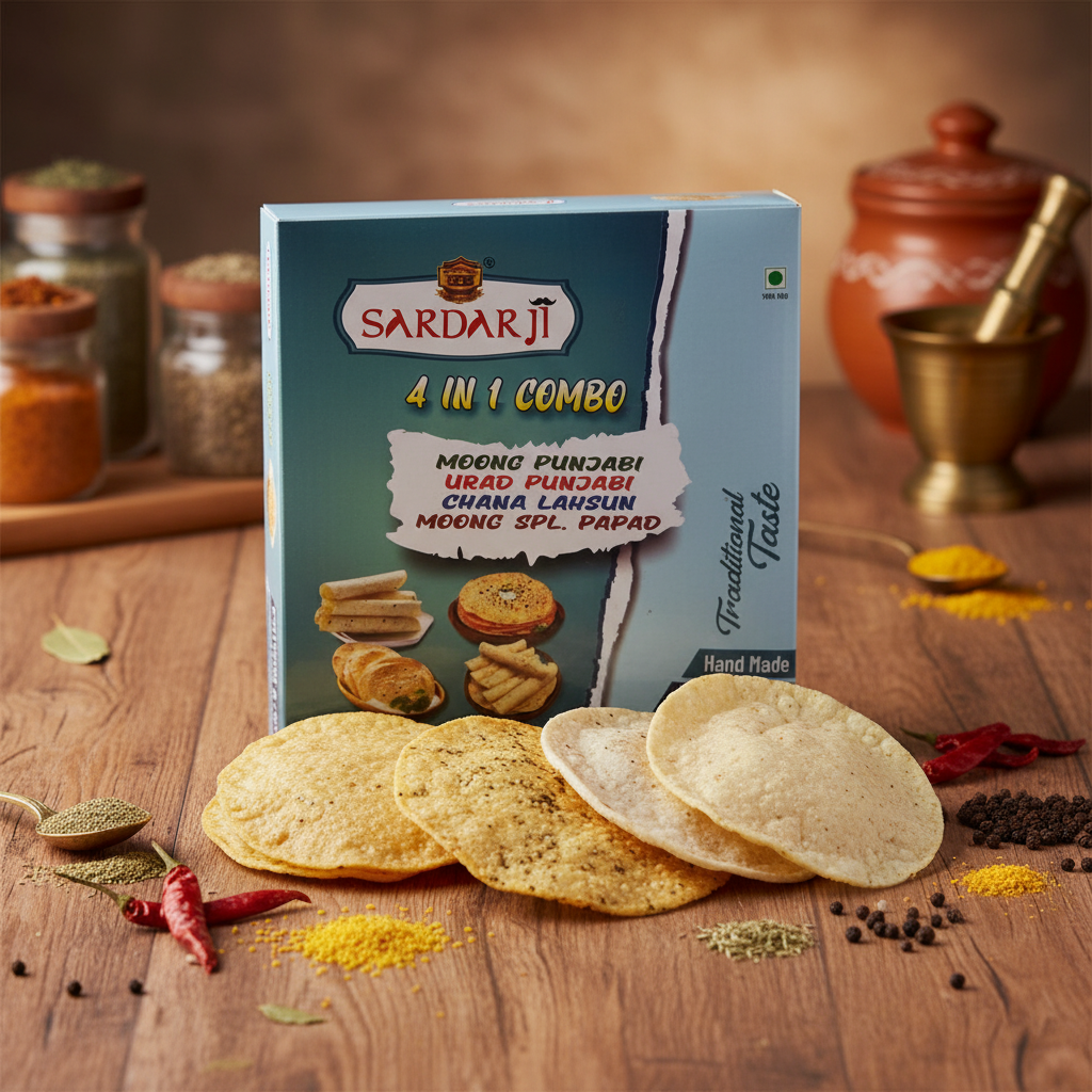 Sardar Ji Papad 4in1 Combo Pack